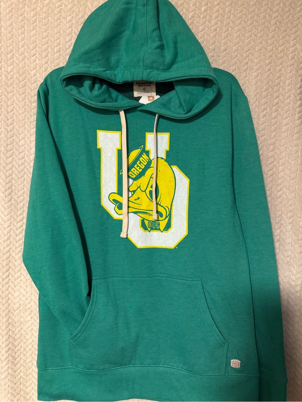 University of Oregon Logo Hoodie with Yellow Graphic #UofO #Oregon